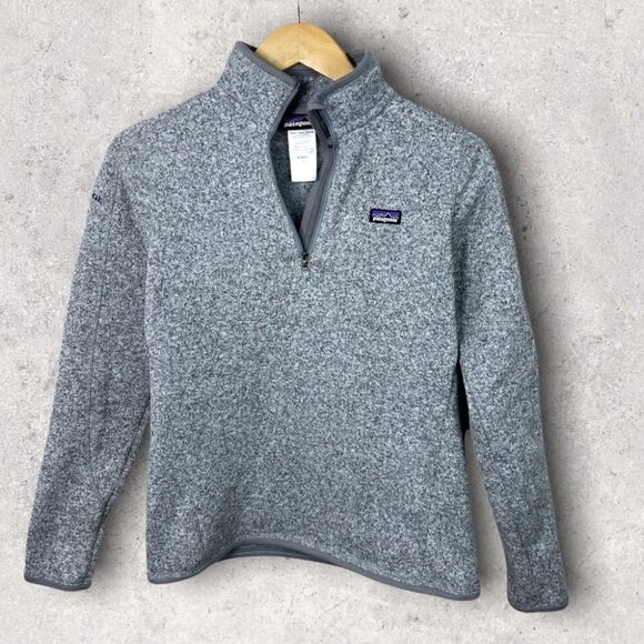 Patagonia Better Sweater Quarter Zip Performance Fleece Pullover Size Small Knit - Picture 2 of 14